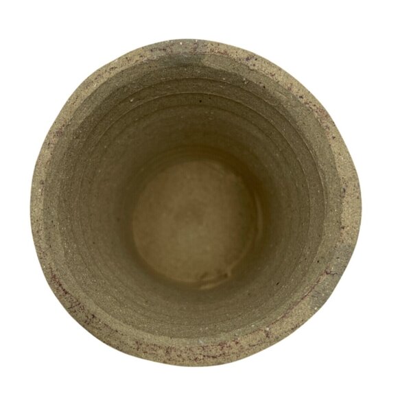 Handcrafted Pottery Candle Holder Painted Desert Motif & Cactus Southwest Design - Picture 6 of 14